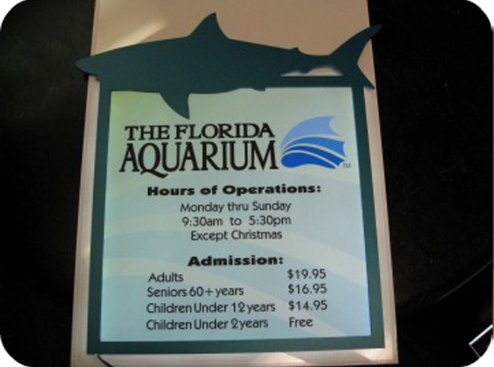 Florida Aquarium Backlit