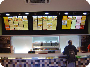 Lumisheet Menu Board